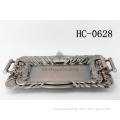 3pcs stainless steel square flower tray with handle